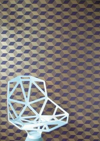 Ferm Living Shop Squares Wallpaper Purple