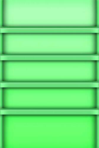 Green App Shelves Wallpaper