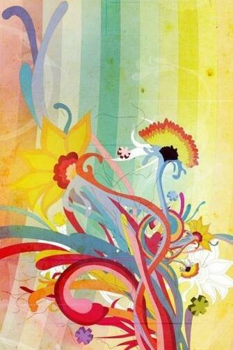 Vintage Floral iPhone HD Wallpaper