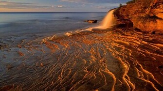 Rocks Michigan National Park Lake Superior Wallpaper
