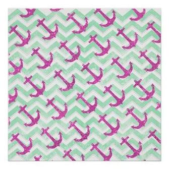 Red Glitter Chevron Pattern