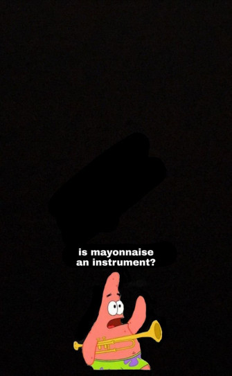 Patrick In Wallpaper iPhone Black