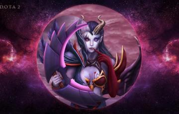 Wallpaper Moon Dota Akasha Queen Of Pain Vengeful Spirit