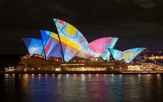 Vivid Festival Sidney Opera House Wallpaper HD
