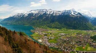 Interlaken Switzerland Oc Wallpaper