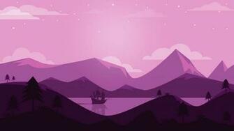 Purple Scene Landscape Minimal 4k Minimalist Wallpaper