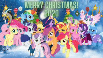 Merry Christmas Mlp Fim By Dipperbronypines98