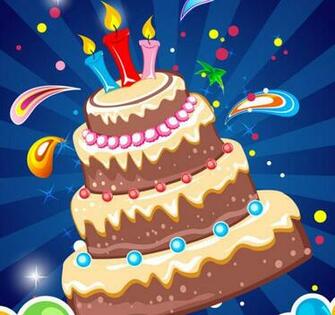 BirtHDay Card Background Vector Graphics Art