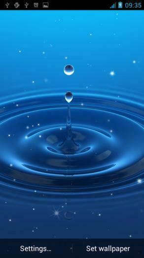 Water Drop Live Wallpaper Android Apps On Google Play