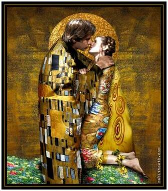 The Kiss Klimt Inspired Han Leia By Rabittooth