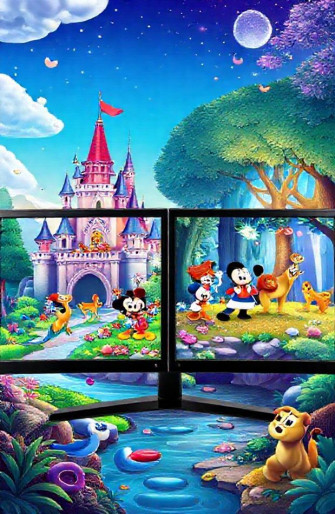 Disney Dual Monitor Wallpaper