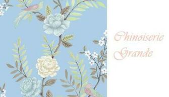 Chinoiserie Grande Wallpaper Wall Covering Birds Flowes