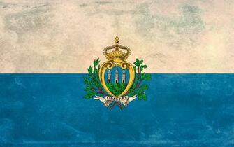 San Marino Flag Widescreen Wallpaper