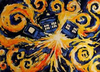 Exploding Tardis Background