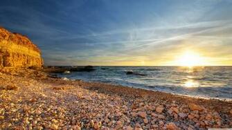 Stones Beach 4k HD Desktop Wallpaper For Dual Monitor