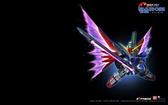 Sd Gundam Destiny Black Capsule Fighter Online Wallpaper