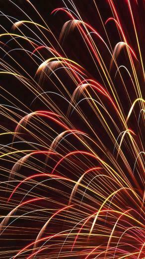 Light Night Gold Bright Firework Mobile Phone Wallpaper HD