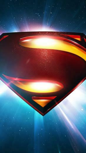 Superman Space Logo Man Of Steel iPhone Wallpaper