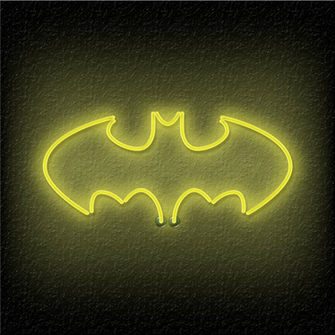 Neon Batman Logo HD Wallpaper For iPad