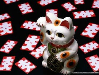 Maneki Neko Photo Japanese Beckoning Cat Wallpaper Good Luck
