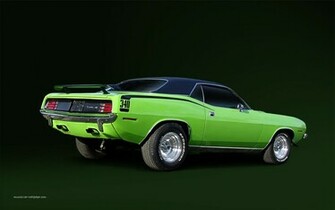 Cuda Wallpaper Green Hardtop 1440x900