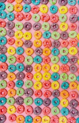 Fruit Loops Pattern Wallpaper Print Patterns Textures