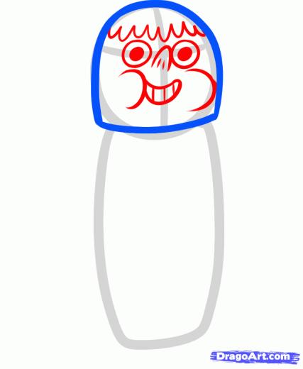 Draw Clarence Step 3 Gif