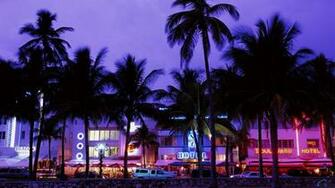 Wallpaper Art Deco District South Beach Miami Florida Usa