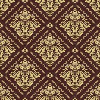 Traditional Orient Ornament Classic Vintage Brown And Golden