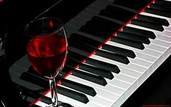 Piano Glass Wallpaper Reflections