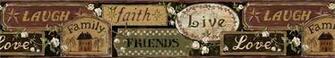Live Love Laugh Wallpaper Border Ffr65402b Country Primitive Signs