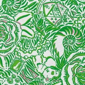 Lilly Pulitzer Wallpaper Classic White Kappa Delta