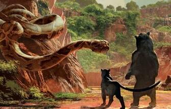 Wallpaper Scarlett Johansson Cinema Disney Snake Bear Trees