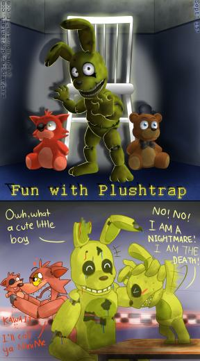 Fnaf Fun With Plushtrap By Zackamperez