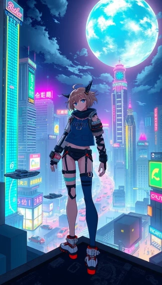 Cyberpunk Anime Wallpaper