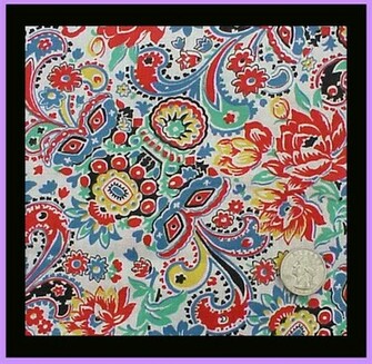 Bohemian Print Fabric Background Wallpaper