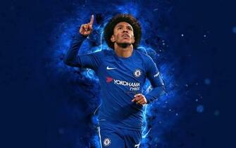 Wallpaper 4k Willian Abstract Art Football Stars