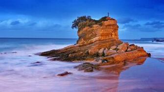 Beach Spain Wallpaper Dusk