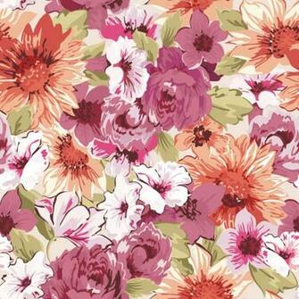Paint Floral Background Vector Graphic