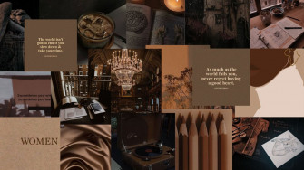 Aesthetic Brown Wallpaper Cute Laptop