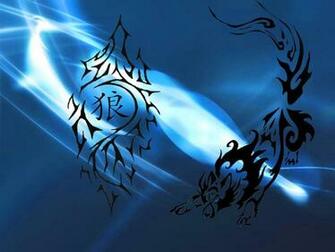 Tribal Wolf Wallpaper