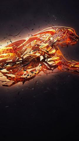 Wild Fire Cat Htc HD Wallpaper Best One