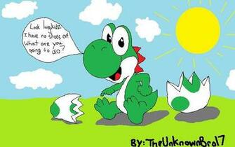 Baby Yoshi With No Boots By Theunknownbro17