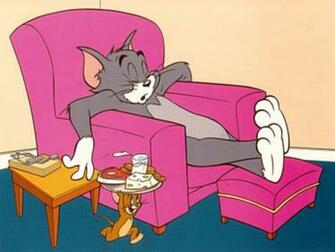 Cartoon Tom And Jerry Lazy Day Wallpaper HD