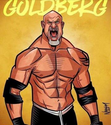 Wwe Goldberg Cartoon Wallpaper Teahub Io