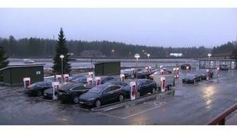 Timelapse Video Of Busy Supercharger Site