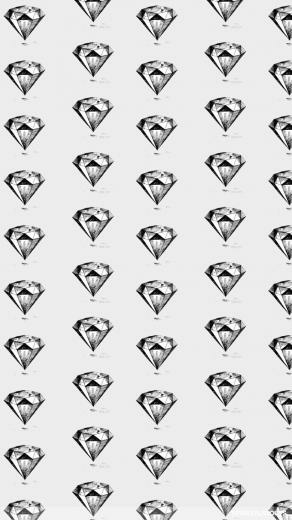 Spining Black And White Diamonds iPhone Wallpaper Diamond