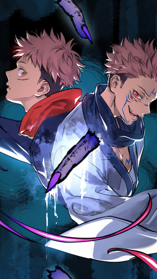 Jujutsu Kaisen Sukuna Yuji Itadori HD 4k Wallpaper