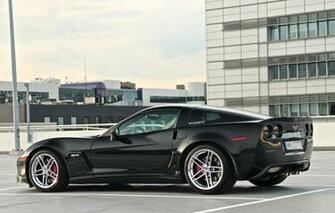 Wallpaper Z06 Corvette Chevrolet Supercar Black