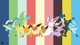Eevee Evolution Pokemon Minimalist Wallpaper By Slezzy7